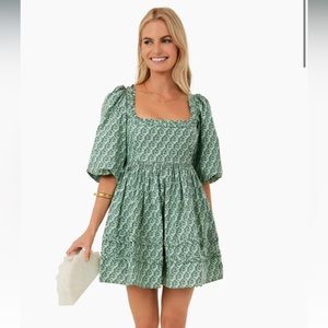 Rhode Jawahar Garden Mint Mini Daya Dress